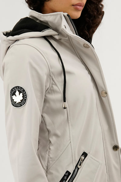 Veste légère à coquille souple Canada Weather Gear - Crème