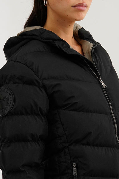 Canada Weather Gear Chevron Quilted Bomber Jacket - Black - Womens Bomber Jackets - Fairweather