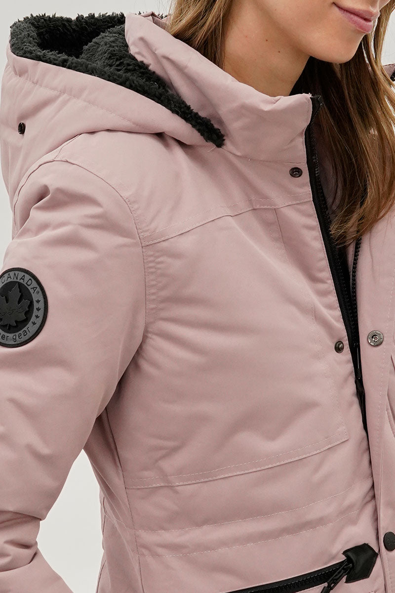 Parka doublée en fausse fourrure Canada Weather Gear - Rose