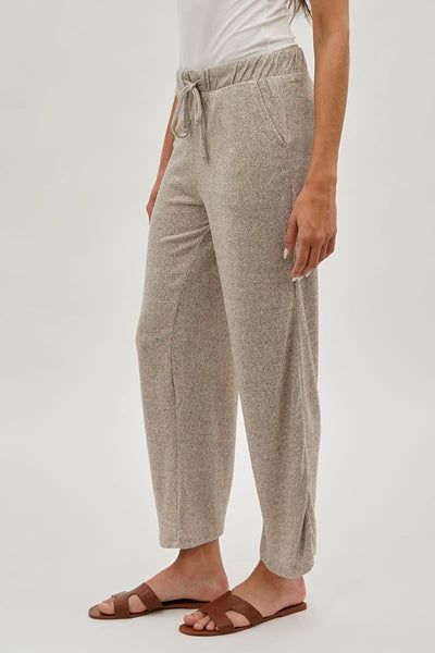 Fahrenheit Wide Leg Drawstring Sweatpants - Cream - Womens Joggers & Sweatpants - Fairweather