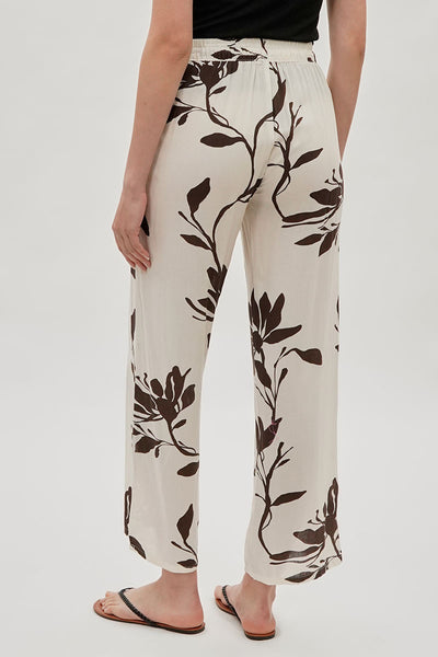 International INC Company Leaf Print Wide Leg Pants - White - Womens Pants - Fairweather
