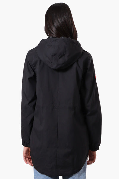 Canada Weather Gear Coated Microfiber Hooded Lightweight Jacket - Black - Womens Lightweight Jackets - Fairweather