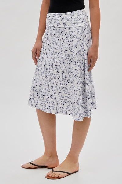 International INC Company Floral Fold Over Skirt - White - Womens Skirts - Fairweather
