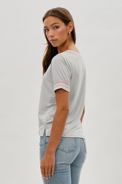 Stylexchange Vintage Striped Ringer Tee - Grey - Womens Tees & Tank Tops - Fairweather