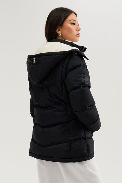 Canada Weather Gear Zip Off Sleeve Parka Jacket - Navy - Womens Parka Jackets - Fairweather