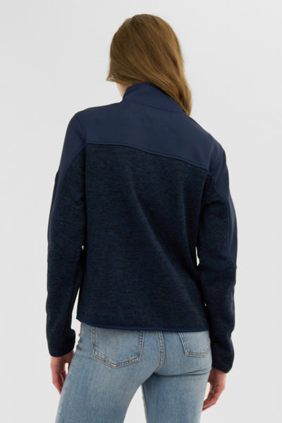 Canada Weather Gear Zip Up Knit Lightweight Jacket - Navy - Womens Lightweight Jackets - Fairweather