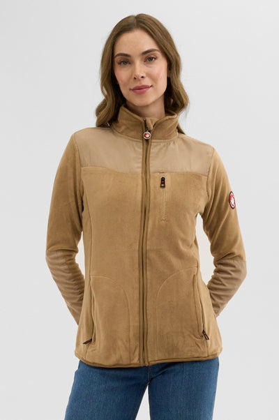 Canada Weather Gear Fleece Lightweight Jacket - Beige - Womens Lightweight Jackets - Fairweather
