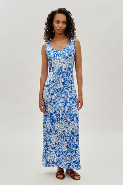 International INC Company Floral Print Maxi Dress - Blue - Womens Maxi Dresses - Fairweather