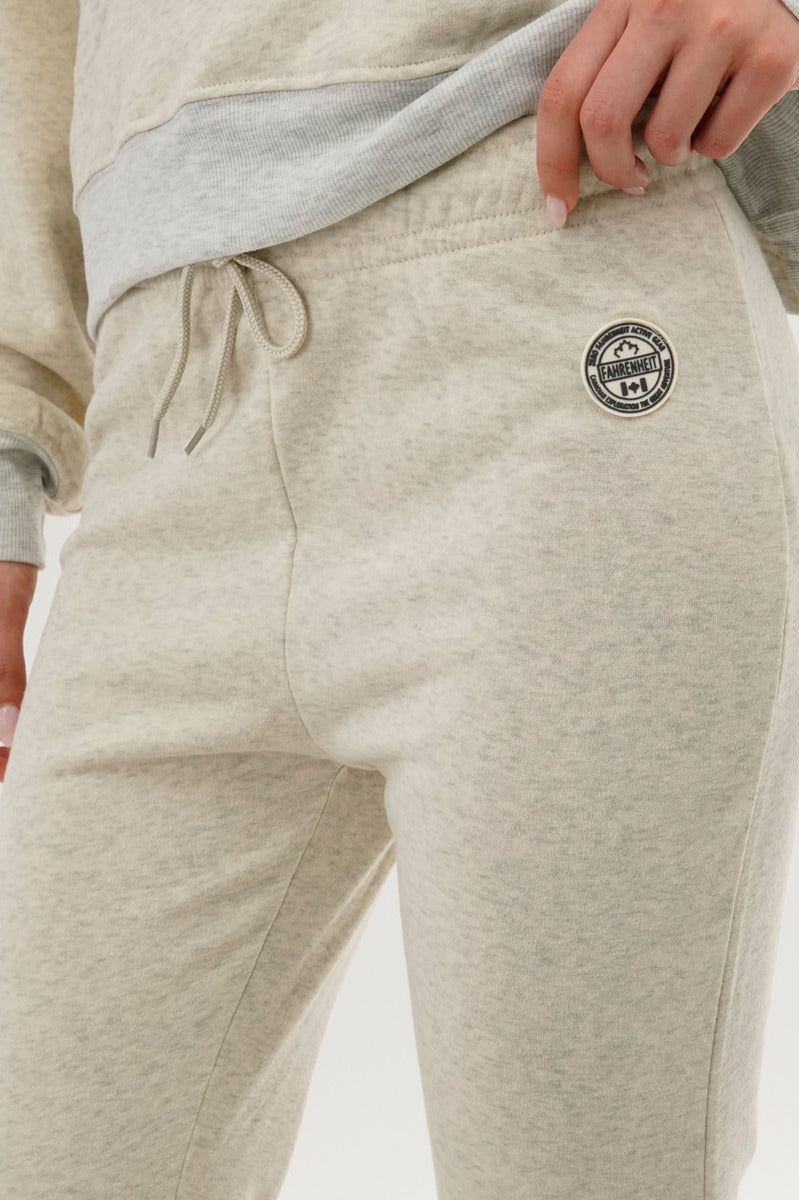 Fahrenheit Classic Wide Leg Sweatpants - Cream