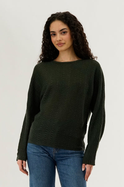 International INC Company Cable Knit Pullover Sweater - Green - Womens Pullover Sweaters - Fairweather