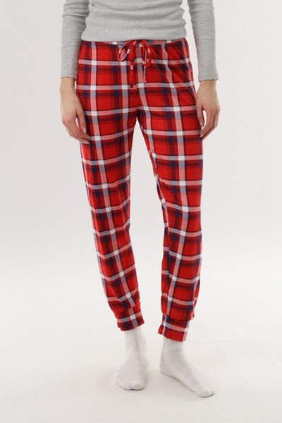 Canada Weather Gear Jogger Pajama Pants - Red - Womens Pajamas - Fairweather