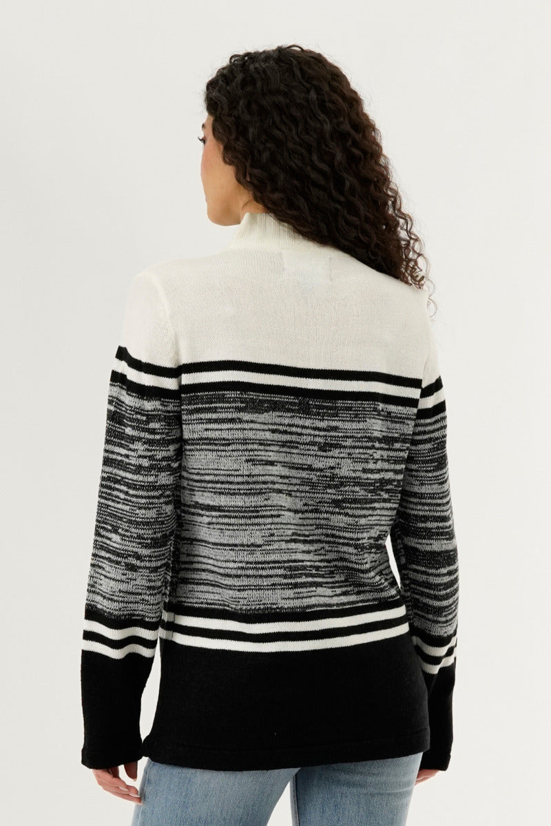 Canada Weather Gear Half Zip Pullover Sweater - Black - Womens Pullover Sweaters - Fairweather