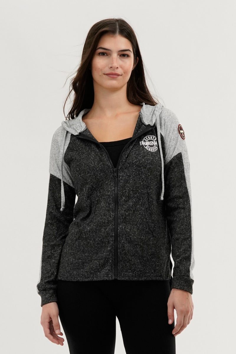 Fahrenheit Lightweight Zip Up Hoodie - Black - Womens Hoodies & Sweatshirts - Fairweather