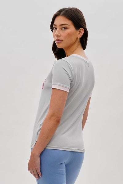 Stylexchange Vintage Cowgirl Graphic Ringer Tee - Grey - Womens Tees & Tank Tops - Fairweather