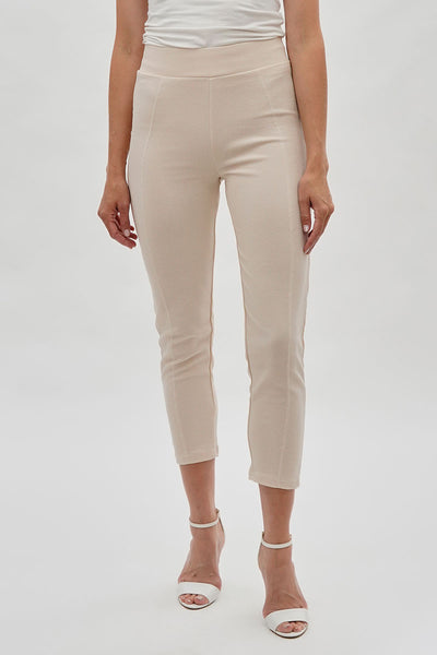Majora High Waisted Ankle Pants - Cream - Womens Pants - Fairweather