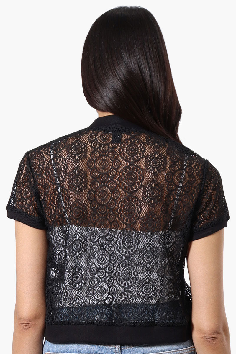Impress Open Lace Shrug Cardigan - Black - Womens Cardigans - Fairweather