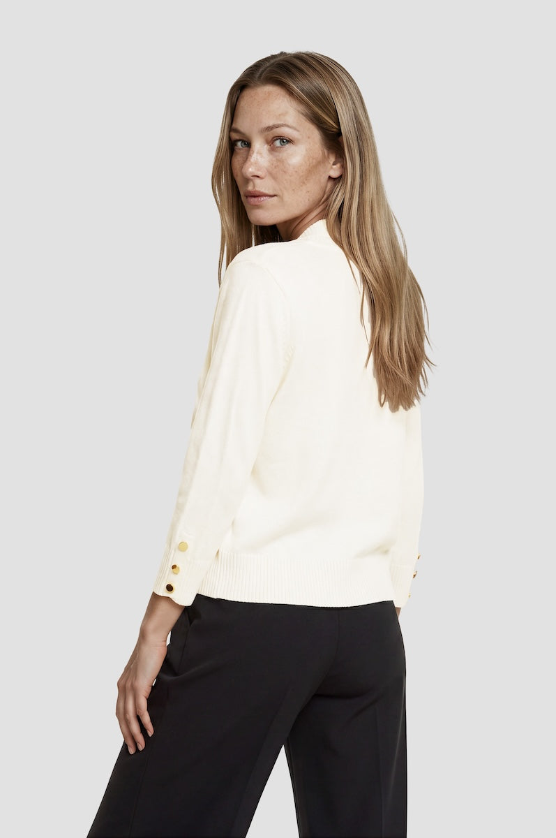 Open Front Cardigan - White