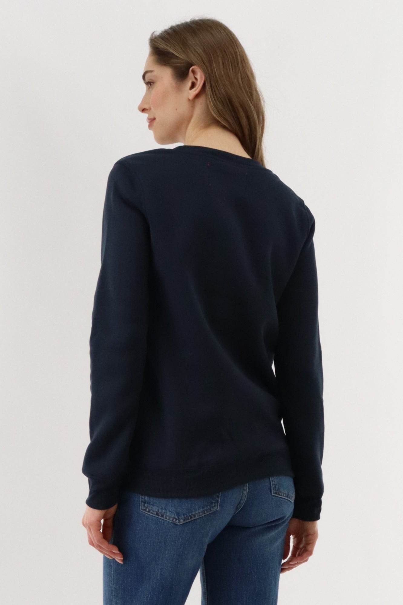 Festive Penguins Christmas Sweater - Navy - Womens Christmas Sweaters - Fairweather