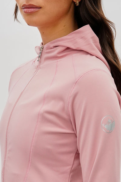 Canada Weather Gear Hooded Yoga Lightweight Jacket - Blush - Womens Lightweight Jackets - Fairweather