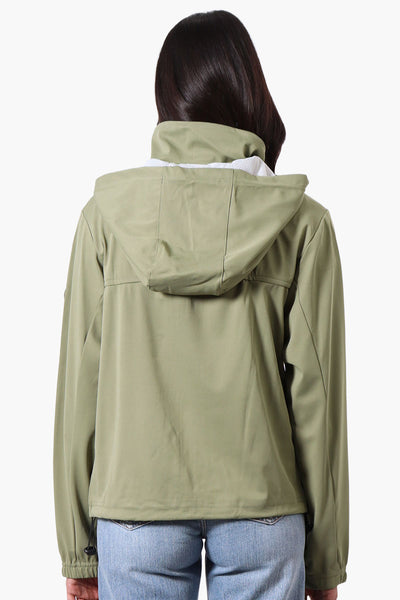 Canada Weather Gear Hooded 4 Pocket Zip Up Lightweight Jacket - Olive - Womens Lightweight Jackets - Fairweather