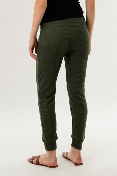 International INC Company Waffle Knit Joggers - Green - Womens Joggers & Sweatpants - Fairweather