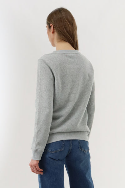 Festive Rockin' Around Christmas Sweater - Grey - Womens Christmas Sweaters - Fairweather