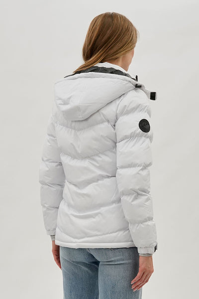 Blouson aviateur Canada Weather Gear Chevron - Blanc