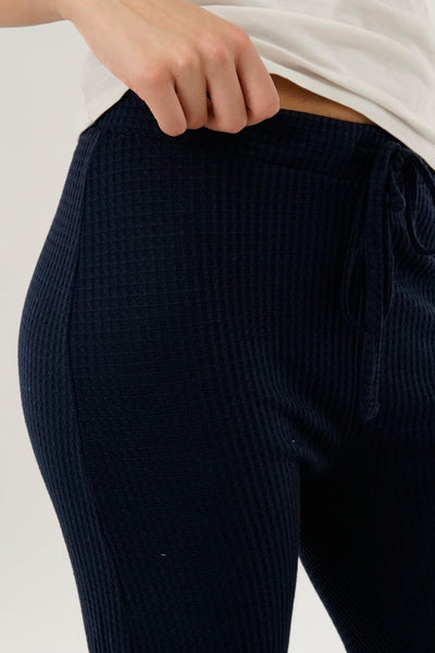 International INC Company Waffle Knit Joggers - Navy - Womens Joggers & Sweatpants - Fairweather