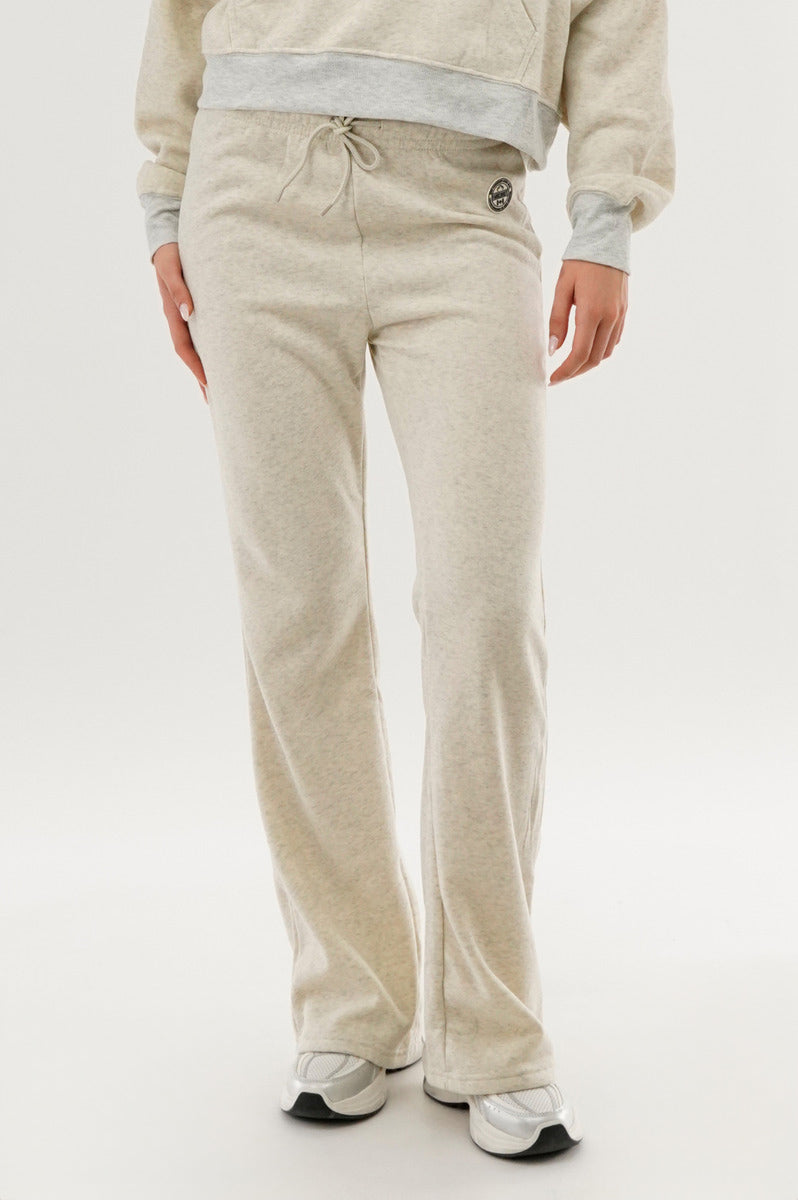 Fahrenheit Classic Wide Leg Sweatpants - Cream