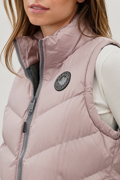 Gilet matelassé à chevrons Canada Weather Gear - Blush