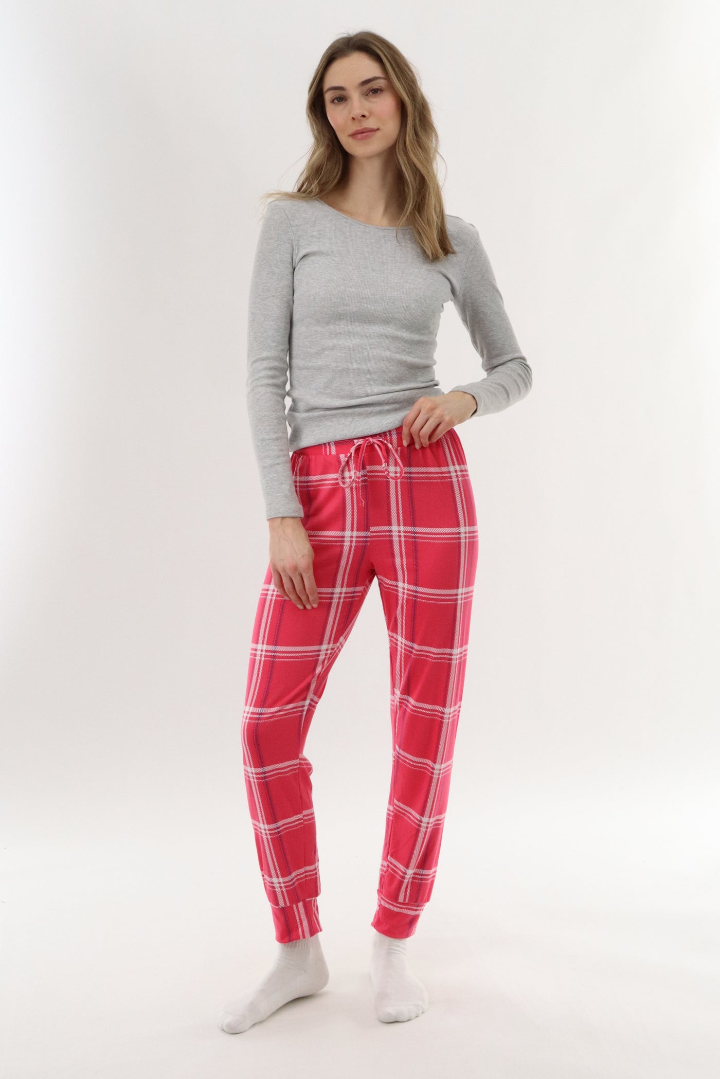 Canada Weather Gear Jogger Pajama Pants - Pink - Womens Pajamas - Fairweather