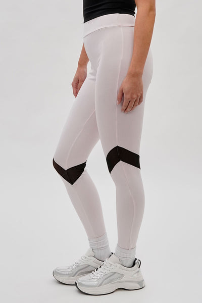 Super Triple Goose Mesh Detail Leggings - Blush - Womens Leggings - Fairweather