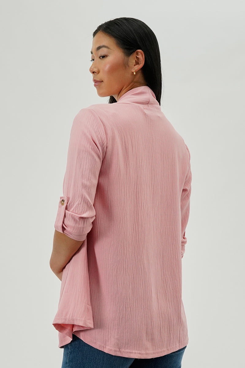 Urbanology Lightweight Wrap Cardigan - Pink - Womens Cardigans - Fairweather