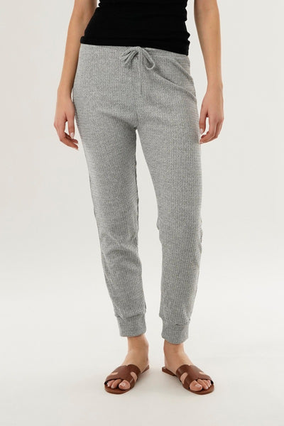 International INC Company Waffle Knit Joggers - Grey - Womens Joggers & Sweatpants - Fairweather