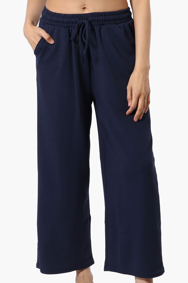 Runaway Bay Tie Waist Wide Leg Pants - Navy - Womens Pants - Fairweather