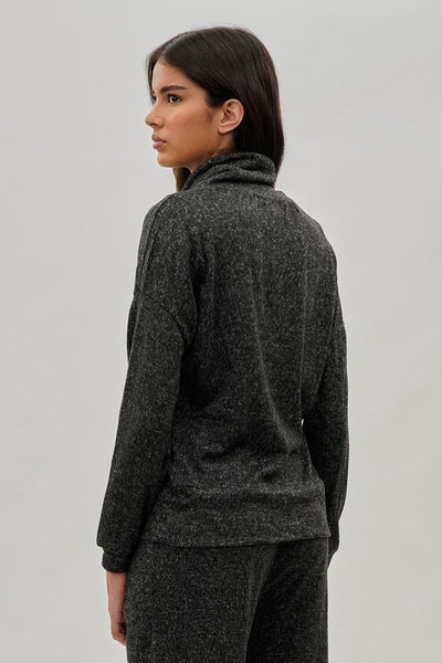Fahrenheit Cowl Neck Sweatshirt - Black - Womens Hoodies & Sweatshirts - Fairweather