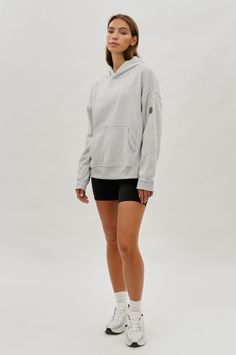 Fahrenheit Drop Shoulder Pullover Hoodie - Grey - Womens Hoodies & Sweatshirts - Fairweather