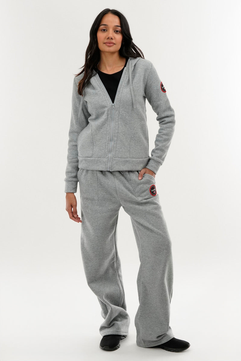 Fahrenheit Classic Zip Up Hoodie - Grey - Womens Hoodies & Sweatshirts - Fairweather