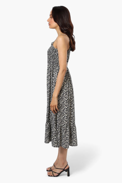 Limite Floral Smocked Top Maxi Dress - Black - Womens Maxi Dresses - Fairweather