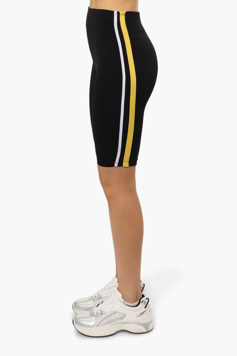 New Look Side Stripe Biker Shorts - Black - Womens Shorts & Capris - Fairweather