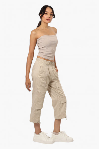 Canada Weather Gear Drawstring Cargo Capris - Cream - Womens Shorts & Capris - Fairweather