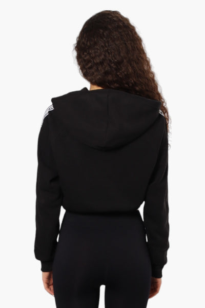 New Look Chilling Tape Sleeve Hoodie - Black - Womens Hoodies & Sweatshirts - Fairweather