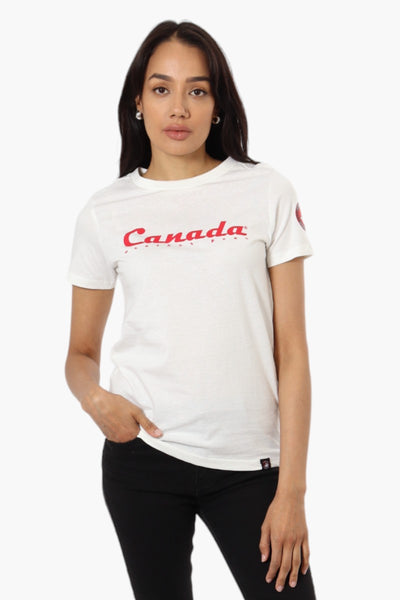 Canada Weather Gear Canada Print Tee - White - Womens Tees & Tank Tops - Fairweather
