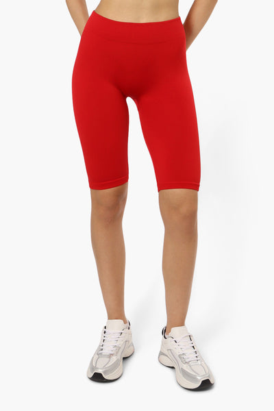 New Look Basic Biker Shorts - Red - Womens Shorts & Capris - Fairweather