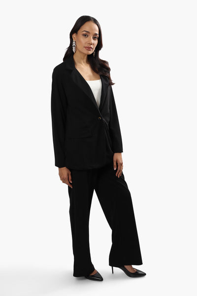 Limite Solid Single Button Blazer - Black - Womens Blazers - Fairweather