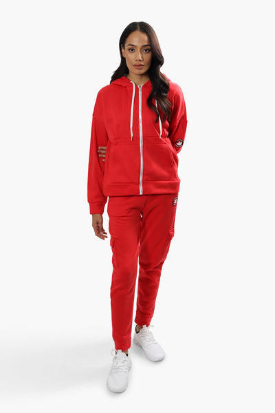 Canada Weather Gear Sherpa Lined Hoodie - Red - Womens Hoodies & Sweatshirts - Fairweather