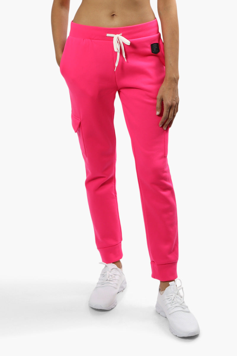 Fahrenheit Cargo Tie Waist Joggers - Pink - Womens Joggers & Sweatpants - Fairweather