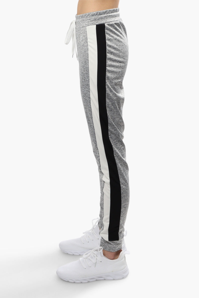 Fahrenheit Tie Waist Side Stripe Joggers - Grey - Womens Joggers & Sweatpants - Fairweather