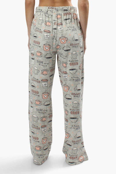 Canada Weather Gear Coffee Print Pajama Pants - Grey - Womens Pajamas - Fairweather