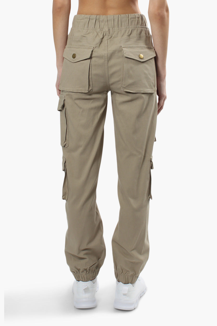 Urbanology Flap Pocket Cargo Pants - Beige - Womens Pants - Fairweather
